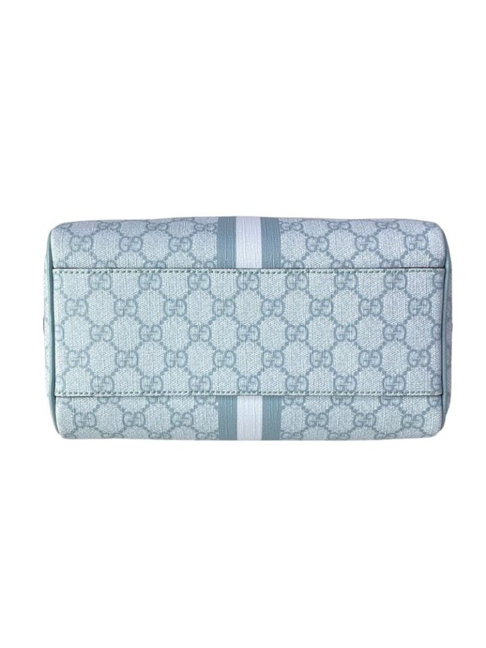 ★SOLD★ Gucci Handbag GG Supreme Ophidia Light Blue Mini Boston Leather - Picture 5 of 15